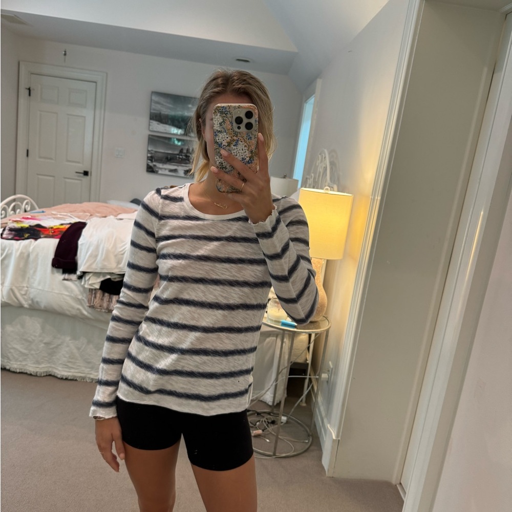ATM long sleeve striped tee